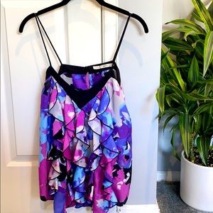 Nordstrom silk colorful top